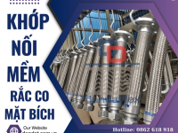 Khớp nối mềm inox 316, khớp nối mềm inox công nghiệp, khớp nối mềm nối ren