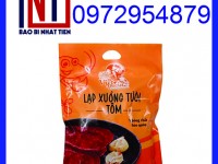 Bao bì lạp xưởng, túi đựng lạp xưởng, bao bì lạp xưởng 500g