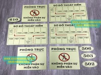 Sơ đồ thoát hiểm bằng inox - làm biển sơ đồ thoát hiểm 