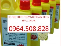 Chổi tẩy mối hàn điện hóa inox và dung dịch tẩy mối hàn