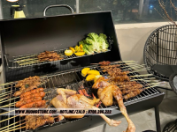 Bếp nướng than hoa tiệc ngoài trời Barrel Charcoal Grill