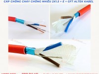 Cáp chống cháy chống nhiễu GFT 2x1.5 Altek Kabel chịu nhiệt độ cao