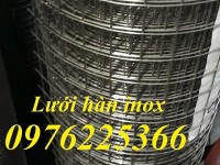 Giá lưới inox hàn ô vuông 25x25