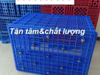 Sọt nhựa 26 bánh xe, sọt nhựa đựng hàng kích thước lớn, sọt nhựa chở hàng