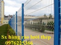 Xưởng sản xuất hàng rào lưới thép mạ kẽm , hàng rào lưới thép sơn tĩnh diện 