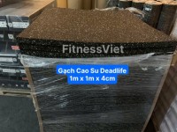 Gạch cao su Deadlife 50cm x 50cm x 5cm và 1m x 1m x 4cm