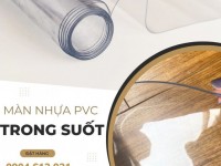 Màng nhựa PVC trong suốt dẻo làm túi xách, rèm ngăn lạnh Hà Nội, HCM