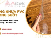 Màng nhựa PVC trong suốt dẻo làm túi xách, rèm ngăn lạnh Hà Nội, HCM