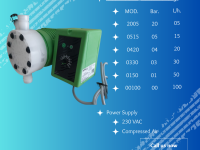 Bơm định lượng EMEC TCO 0150 K/FP đầu bơm PVDF lưu lượng 50 L/h áp 1 bar