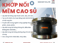 Khớp Nối Mềm Cao Su Mặt Bích: Đặc Điểm và Ứng Dụng