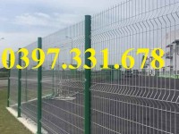 Hàng rào thép phi 5 ô 50x100 gập 2 đầu tam giác