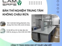 Giới Thiệu Bàn Thí Nghiệm Trung Tâm với Mặt Bàn Bằng Vật Liệu Phenolic