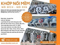 Khớp nối mềm máy phát điện, khớp nối chống rung inox, khớp nối mềm kim loại nối ren