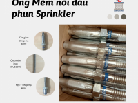 Ống Mềm Sprinkler Dùng Trong PCCC, Ống Mềm Nối Đầu Phun Cứu Hỏa, Khớp Nối Mềm PCCC