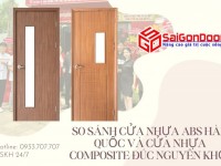 So sánh cửa nhựa ABS Hàn Quốc và cửa nhựa Composite đúc nguyên khối