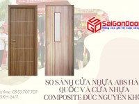 So sánh cửa nhựa ABS Hàn Quốc và cửa nhựa Composite đúc nguyên khối