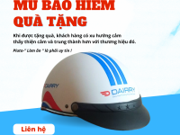 Xưởng sản xuất mũ bảo hiểm quảng cáo