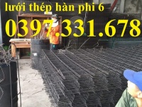 Lưới thép đen đổ sàn phi 4, phi 5, phi 6 hàng mới 100%