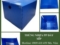 Thùng nhựa pp danpla 600x500x400(mm) 