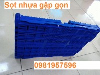 Thùng nhựa gập gọn, sóng nhửa hở, sọt nhựa gập