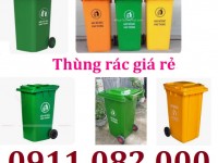  Thùng rác chất lượng giá tốt- thùng rác 120l 240l 660l giá rẻ tại cần thơ- lh 0911082000