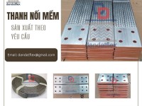 Cung cấp dây đồng bện mạ thiếc thang máng cáp, dây tiếp địa mềm 16mm2