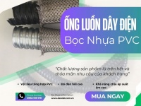 Ống ruột gà luồn dây điện chống cháy/Ống ruột gà lõi thép luồn dây điện bọc nhựa PVC