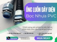 Ống ruột gà luồn dây điện chống cháy/Ống ruột gà lõi thép luồn dây điện bọc nhựa PVC