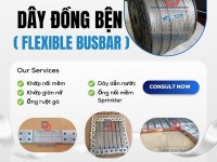 Dây đồng bện mạ thiếc, Thanh cái mềm, Khớp nối mềm máng cáp tủ điện