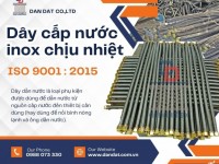 Dây dẫn nước mềm inox, dây mềm cấp nước nóng, ống mềm cấp nước thép không gỉ