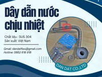 Dây dẫn nước mềm inox, dây mềm cấp nước nóng, ống mềm cấp nước thép không gỉ