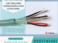 Cáp tín hiệu vặn xoắn chống nhiễu 1pair, 2pair, 3 pair, 4 pair