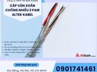 Cáp tín hiệu vặn xoắn chống nhiễu 1pair, 2pair, 3 pair, 4 pair