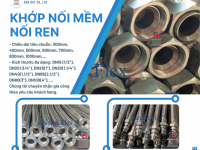 Khớp Nối Mềm Inox Nối Ren, Khớp nối mềm nối bích chịu nhiệt, Khớp nối mềm inox 304