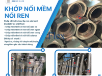 Khớp Nối Mềm Inox Nối Ren, Khớp nối mềm nối bích chịu nhiệt, Khớp nối mềm inox 304