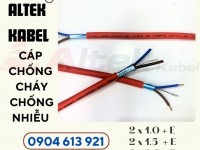 Dây tín hiệu báo cháy chống cháy chống nhiễu SCC 2x1.5 Altek Kabel