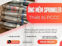 Ống nối mềm cứu hỏa/Ống mềm inox chữa cháy/Ống mềm Sprinkler dùng trong PCCC/Đầu nối Sprinkler