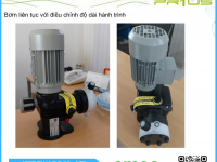 Bơm định lượng EMEC PRIUS D 007160 K/PP lưu lượng lên đến 160 L/h áp hoạt động lên đến 7 bar