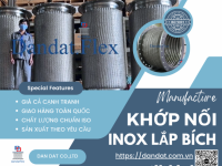 Khopnoimem, Khớp nối mềm inox nối bích – lắp bích, Khớp nối mềm nối bích chịu nhiệt