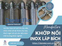 Khopnoimem, Khớp nối mềm inox nối bích – lắp bích, Khớp nối mềm nối bích chịu nhiệt