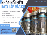 Khớp Nối Mềm Inox Lắp Rắc Co – Khớp Nối Mềm Inox Lắp Ren Giá Rẻ