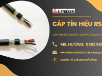 Cáp tín hiệu RS485 chống nhiễu 2Pair lưới si bạc + Al Foil 