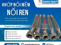 Khớp nối mềm nối ren, khớp nối inox chịu nhiệt, khớp nối mềm inox 316L