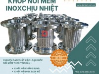 Khớp nối mềm nối ren, khớp nối inox chịu nhiệt, khớp nối mềm inox 316L