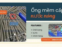 Dây dẫn nước mềm inox, ống mềm cho máy nóng lạnh, dây inox cấp nước ren trong