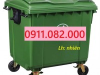 Bán thùng đựng rác giá rẻ tại tiền giang, thùng rác 120l 240l dầy chất lượng- lh 0911082000