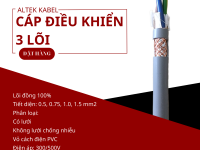 Cáp điều khiển 3 lõi, cáp truyền tín hiệu 3 lõi Altek Kabel  Thông số kỹ thuật: Số lõi: 3 lõi Tiết d