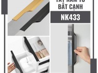 Tay nắm tủ dạng thanh dài bắt cạnh NK433 | Zalo 0901 196 552