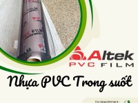 Màng nhựa pvc trong suốt không phun bột 0.15mm