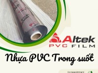 Màng nhựa pvc trong suốt không phun bột 0.15mm